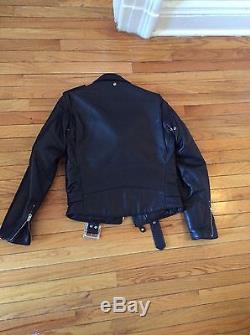Schott Perfecto Made In Usa Leather Biker Jacket 38 Excellent Condition