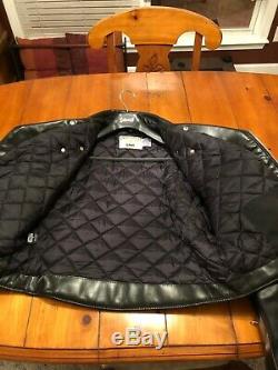 Schott Perfecto Motorcycle Horse Hide Leather Jacket Coat Size 46