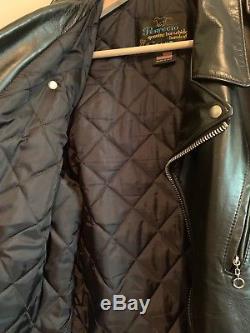 Schott Perfecto Motorcycle Jacket, Black Size 40, Genuine Horsehide Leather