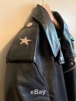 Schott Perfecto Motorcycle Jacket, Black Size 40, Genuine Horsehide Leather