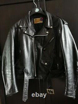 Schott Perfecto Size 46. Excellent cond. Soft leather jacket. 24 pit-to-pit