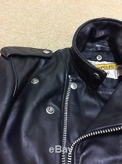 Schott Perfecto leather motorcycle jacket 618 in well used condition size38