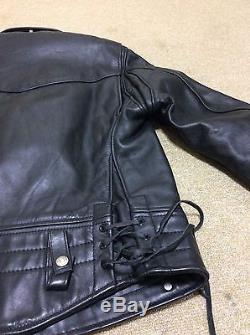 Schott Perfecto leather motorcycle jacket 621 in well used condition size40
