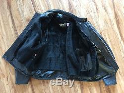 Schott STYLE 141 NYC Classic Racer Leather Motorcycle Jacket Size 48 withliner