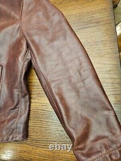 Schott Thick Leather Jacket USA Very Nice! Fast Free Shipping