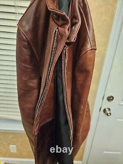 Schott Thick Leather Jacket USA Very Nice! Fast Free Shipping