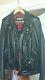 Schott Vintaged Fitted Cowhide Leather Motorcycle Jacket STYLE 626, Size M