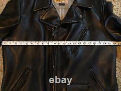 Schott X 3Sixteen Arabica Horween Brown Leather Perfecto Jacket LARGE