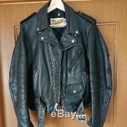 Schott perfecto Size38 steerhide leather double motorcycle jacket