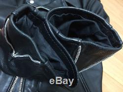 Schott steerhide onestar black leather double motorcycle jacket 613xx 38 618