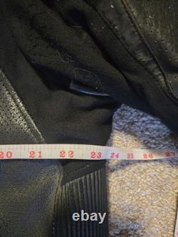 Scorpion EXO Genuine Leather Motorcycle Jacket Black Men's Size XL Armor