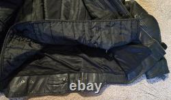 Scorpion EXO Genuine Leather Motorcycle Jacket Black Men's Size XL Armor