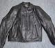 Scorpion EXO Mens Medium Black Leather Motorcycle Riding Jacket Armor