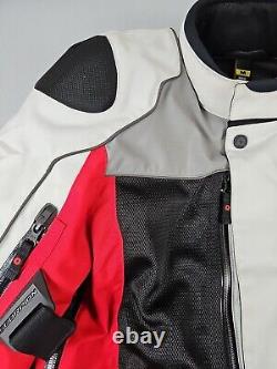 Scorpion Exo XDR Yosemite Men's Hi-Vis Textile Motorcycle Jacket Medium Red