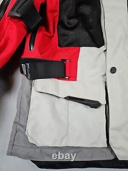 Scorpion Exo XDR Yosemite Men's Hi-Vis Textile Motorcycle Jacket Medium Red