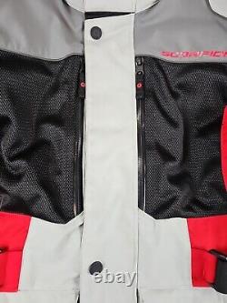 Scorpion Exo XDR Yosemite Men's Hi-Vis Textile Motorcycle Jacket Medium Red