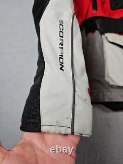 Scorpion Exo XDR Yosemite Men's Hi-Vis Textile Motorcycle Jacket Medium Red