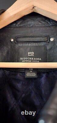 Scotch And Soda Leather Moto Jacket
