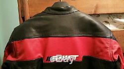 Shift FULL LEATHER Armored Men's Motorcycle Jacket Large (never used)
