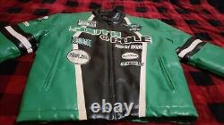 SouthPole Authentic Collection Championship Series Racing Jacket Green Sz Medium