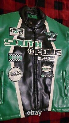 SouthPole Authentic Collection Championship Series Racing Jacket Green Sz Medium