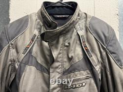 Spidi Air system Gray Motorcycle Jacket Mens L Armored Pads Liner