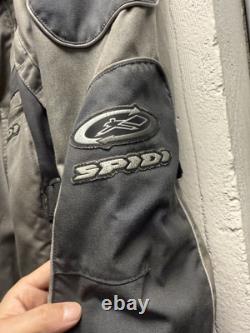 Spidi Air system Gray Motorcycle Jacket Mens L Armored Pads Liner