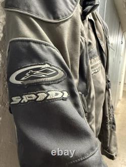 Spidi Air system Gray Motorcycle Jacket Mens L Armored Pads Liner