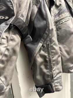 Spidi Air system Gray Motorcycle Jacket Mens L Armored Pads Liner