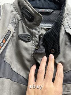 Spidi Air system Gray Motorcycle Jacket Mens L Armored Pads Liner