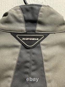Spidi Air system Gray Motorcycle Jacket Mens L Armored Pads Liner