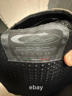 Spidi Air system Gray Motorcycle Jacket Mens L Armored Pads Liner