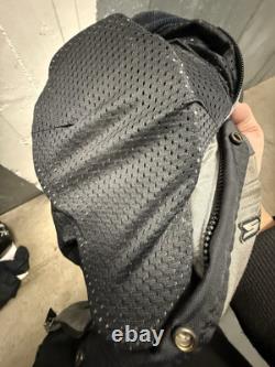 Spidi Air system Gray Motorcycle Jacket Mens L Armored Pads Liner