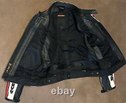 Spidi Seven Motorcycle Leather Jacket Sz XL