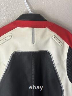 Spidi Seven Motorcycle Leather Jacket Sz XL