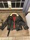 Straight To Hell Mens Genuine Buffalo Hide Jacket Red Quilt Lined Size 36