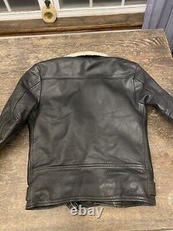 Straight To Hell Mens Genuine Buffalo Hide Jacket Red Quilt Lined Size 36