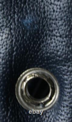 Straight To Hell Unisex Commando Leather Motorcycle Jacket CD4 Blue Size 36