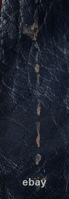 Straight To Hell Unisex Commando Leather Motorcycle Jacket CD4 Blue Size 36