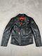 Straight To Hell Vegan Defector Jacket Mens Sz 38 Faux Leather Moto Motorcycle