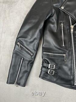 Straight To Hell Vegan Defector Jacket Mens Sz 38 Faux Leather Moto Motorcycle