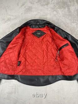 Straight To Hell Vegan Defector Jacket Mens Sz 38 Faux Leather Moto Motorcycle