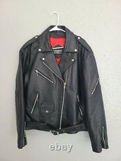 Straight to hell leather jacket