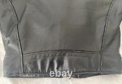 Street Legal by Bermans Mens Black Leather Biker Jacket Size 38