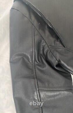 Street Legal by Bermans Mens Black Leather Biker Jacket Size 38