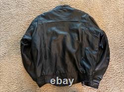 Street & Steel Men's Armored Genuine Leather Motorcycle Biker Jacket Size XL