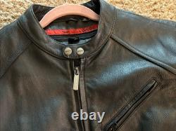Street & Steel Men's Armored Genuine Leather Motorcycle Biker Jacket Size XL