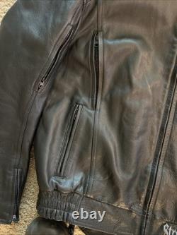 Street & Steel Men's Armored Genuine Leather Motorcycle Biker Jacket Size XL