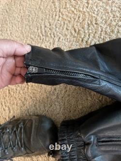 Street & Steel Men's Armored Genuine Leather Motorcycle Biker Jacket Size XL