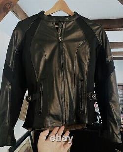Street & Steel R1 Black Lined Armored Women's Motorcycle Jacket Size S